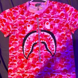 Authentic pink camo Bape (A Bathing Ape)T shirt